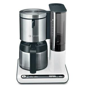 Cafetiera Bosch Styline TKA8A681, 1100 W, 1.1 L (Alb/Argintiu) imagine