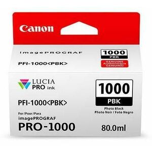 Cartus Cerneala Canon PFI-1000PBK , 80 ml (Negru) imagine