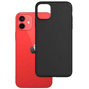 Husa de protectie 3MK Matt Case pentru iPhone 12/12 Pro, Policarbonat, Negru imagine