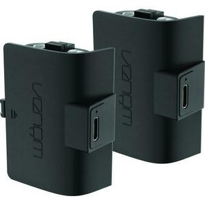 Set 2 baterii Xbox Series S & X, cu cablu de incarcare, Venom VS2883, 1100mAh, negru imagine