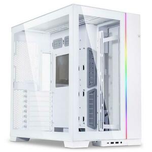 Carcasa Lian Li O11 Dynamic EVO, Tempered Glass, Mid-Tower, fara sursa, ATX (Alb) imagine