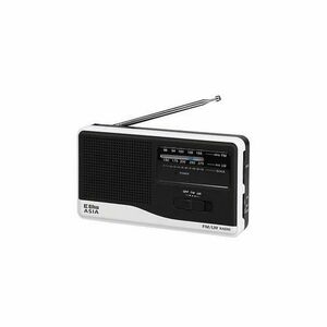 Ceasc cu radio Eltra, 155x85x38mm, Alb/Negru imagine