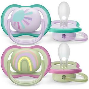 Suzeta PHILIPS AVENT Ultra Air SCF085/59, 0-6 luni, 2 buc, multicolor imagine