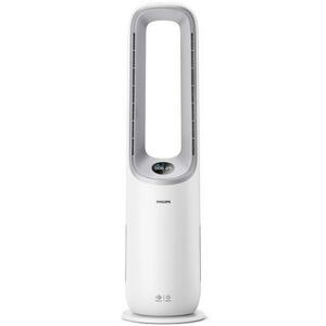 Purificator de aer si ventilator 2-in-1 Philips AMF765/10, CADR 270 mc/h, filtru HEPA si carbon activ, AeraSense, 10 setari de turatie, Conectat la aplicatia Air+, AI , Mod nocturn, Alb imagine