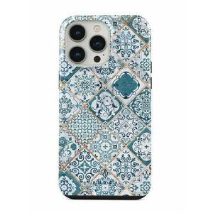 Protectie Spate Burga Dual Layer Tropical Oasis pentru Apple iPhone 14 Pro (Multicolor) imagine