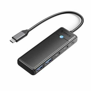 HUB USB Orico PAPW2AC-C3, 2x USB 3.0 Type A, 2x USB Type-C (Negru) imagine