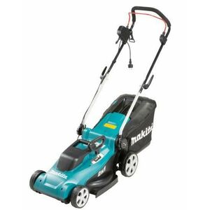 Masina electrica de tuns gazonul Makita ELM3720, 1400 W, 37 cm latime lucru, 3 trepte taiere, 40 l sac colector imagine