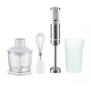 Blender 3 in 1 cu chopper si mixer Ardes Trinity, Otel inoxidabil, Vas gradat 700 ml, 1000 W, 20 de viteze reglabile (Gri/ Alb) imagine