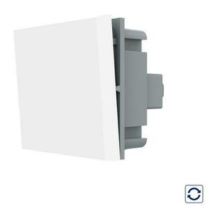 Modul Intrerupator Simplu Mecanic, 2 Module cu Reset (Revenire) LIVOLO - Serie Noua (Alb) imagine