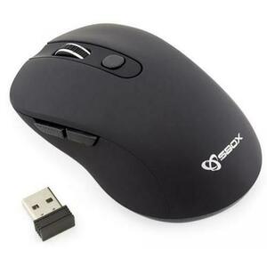 Mouse Optic Wireless SBOX WM-911, 1600 DPI (Negru) imagine