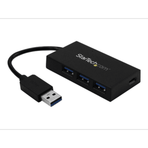 Hub USB StarTech HB30A3A1CSFS, 4x USB 3.0 (Negru) imagine