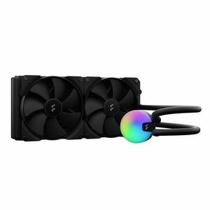 Ventilator Fractal Design Lumen S28 V2, iluminare RGB, 2x140 mm, 1700 rpm, PWM (Negru) imagine