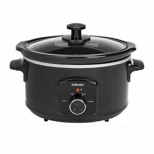 Slow cooker TRISTAR VS-3915, 3.5 litri, 2 setari temperatura, vas ceramica detasabil, functie pastrare la cald, Negru imagine