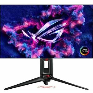 Monitor Gaming OLED ASUS ROG Swift 27inch PG27AQDP, QHD (2560 x 1440), HDMI, DisplayPort, Pivot, 480 Hz, 0.03 ms (Negru) imagine