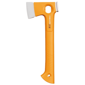 Topor Fiskars X13, pentru camping, protectie lama (Portocaliu) imagine