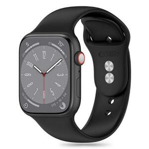 Curea Tech-Protect Silicone pentru Apple Watch 49mm / 45mm / 44mm / 42mm Series, Neagra imagine