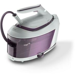 Statie de calcat Philips PerfectCare Seria 6000 PSG6020/30, 2400 W, Rezervor 1.8 l, 6.5 bari, Jet de abur 500 g/min (Alb/Violet) imagine