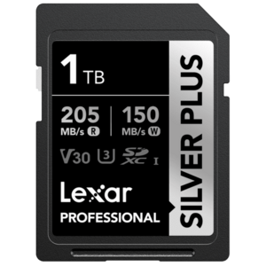 Card de memorie Lexar Professional SILVER Plus 1066x LSDSIPL001T-BNNNG, 1TB, SDXC, UHS-I U3 A2, V30 imagine