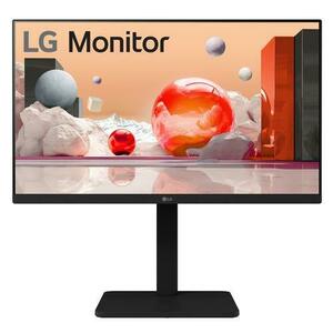 Monitor IPS LED LG 24inch 24BA560-B, Full HD (1920 x 1080), VGA, HDMI, DisplayPort, Pivot, Boxe, 100 Hz, 5 ms (negru) imagine