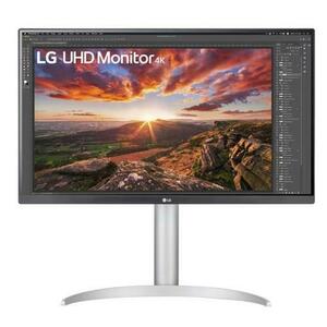 Monitor IPS LED LG 24inch 27UP850K-W, UHD (3840 x 2160), HDMI, DipslayPort, Pivot, Boxe (Alb/Argintiu) imagine