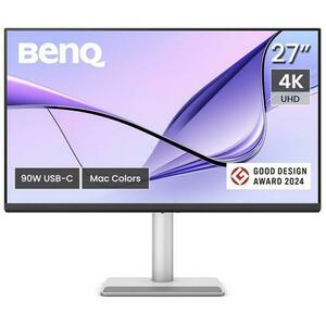 Monitor IPS LED BenQ 27inch MA270U, UHD (3840 x 2160), HDMI, Boxe, Pivot, 60 Hz, 5 ms (Negru/Argintiu) imagine