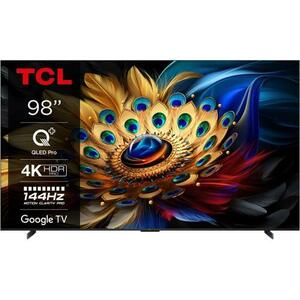 Televizor QLED TCL 248 cm (98inch) 98C655, Ultra HD 4K, Smart TV, WiFi, Google TV, CI+ imagine