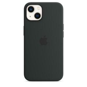 Husa Protectie Spate Apple MC4A4ZM/A pentru iPhone 13, Silicone Case, MagSafe (Negru) imagine