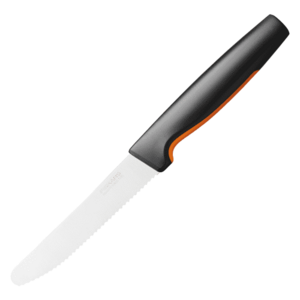 Cutit pentru tomate Fiskars Functional Form, 12 cm (Negru/Inox) imagine