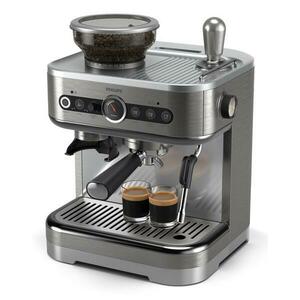 Espressor semi-automat Philips Barista Brew PSA3218/01, 2.3l, 1350W, 15 bari, Rasnita incorporata cu 15 setari (Argintiu) imagine