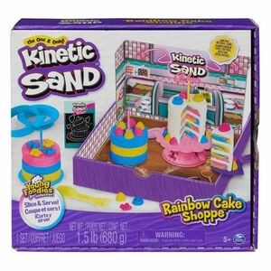 Set Kinetic Sand - Cofetaria Curcubeu, 680g imagine