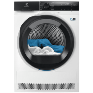 Uscator de rufe Electrolux EW8D495MC, Pompa de caldura, 8 kg, Clasa A+++, Sistem uscare SteamCare+Sensicare+senzori 3DSense, Motor Inverter, Iluminare tambur, Usa reversibila (Alb) imagine