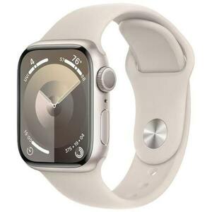 Apple Watch Series 9 2023, GPS, Aluminium 41mm N/A Starlight Foarte bun imagine