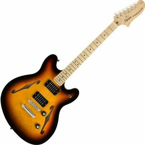 Fender Squier Affinity Series Starcaster MN 3-Tone Sunburst Chitară semi-acustică imagine