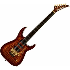 Jackson Pro Plus Series Soloist SLA3Q EB Amber Tiger Eye Chitară electrică imagine