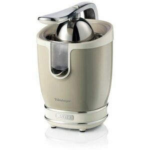 Storcator de citrice 0413 Vintage, Ariete, putere 85W, Inox, cu maner, Crem / Bej imagine