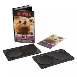 Set 2 placi pentru clatite Tefal Snack Collection+ Carte de retete, XA801012 imagine