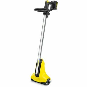 Aparat de curatat terase pe acumulator Karcher PCL 3-18 Battery Set, latime de lucru 30 cm, viteza 500 - 600 rpm, consum apa max. 180 l/h, presiune maxima 10 bar, pentru lemn si WPC, acumulator 18 V 2.5 Ah, incarcator imagine