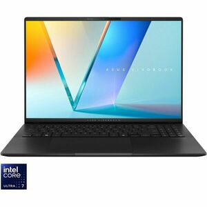 Laptop ASUS Vivobook S16 S5606CA cu procesor Intel® Core™ Ultra 7 255H pana la 5.1GHz, 16'', 3K, OLED, 120Hz, 32GB LPDDR5X RAM, 1TB SSD, Intel® Arc™ Graphics, Windows 11 Pro, Neutral Black imagine