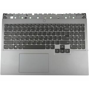 Tastatura Lenovo 5CB1C14884 Neagra cu Palmrest Gri cu TouchPad iluminata backlit imagine