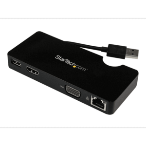 Mini statie de andocare pentru notebook StarTech USB3SMDOCKHV Universal USB 3.0 (Negru) imagine