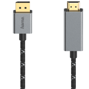 Cablu Hama 200506, DisplayPort - HDMI, 1.5m (Gri) imagine