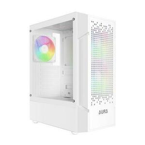 Carcasa Gamdias Aura GC7 aRGB, Middle Tower, tempered glass (Alb) imagine
