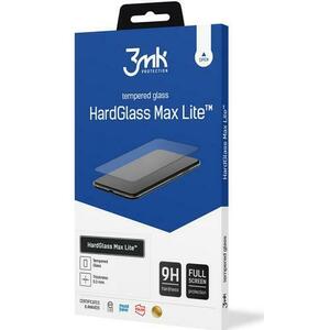 Folie de protectie 3mk HardGlass Max Lite pentru iPhone 15 Pro, Negru imagine