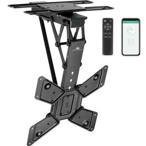 Suport Tavan Electric Maclean MC-491, 23inch - 65inch, 30kg (Negru) imagine