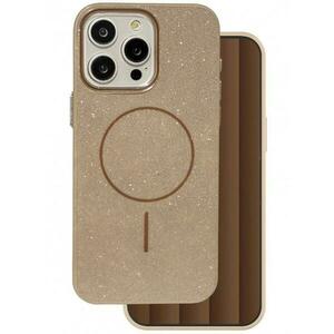 Husa MagSafe pentru Apple iPhone 16 Pro, OEM, Glitter Thin Mag, Maro imagine
