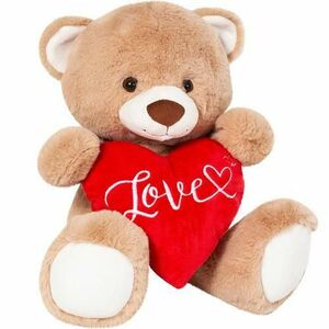 Ursulet de plus Valentine (Crem/Rosu) imagine