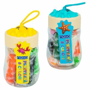 Plastilina pentru modelaj, remodelabila, 8 culori, forma de batoane, 2 accesorii pentru modelaj, 1 seringa, 145 grame imagine