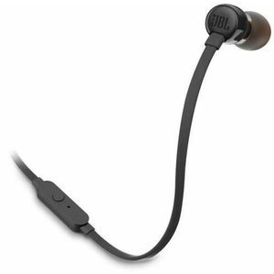 Casti Stereo JBL T110, Microfon (Negru) imagine