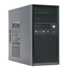 Carcasa Chieftec MESH CT-01B-350GPB, Mini Tower, Sursa 350W (Negru) imagine