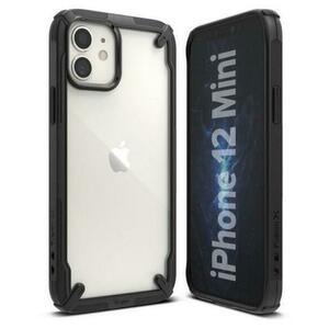 Protectie Spate Ringke FUSION X 8809758100817 pentru Apple iPhone 12 mini (Transparent/Negru) imagine